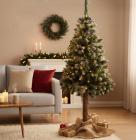 Ziemassvētku eglīte ar koka stumbru 1.8m